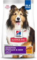 Sensitive Stomach & Skin, Adult 1-6, Stomach & Skin Sensitivity Support, Dry Dog Food, Chicken Recipe, 15.5 Lb Bag