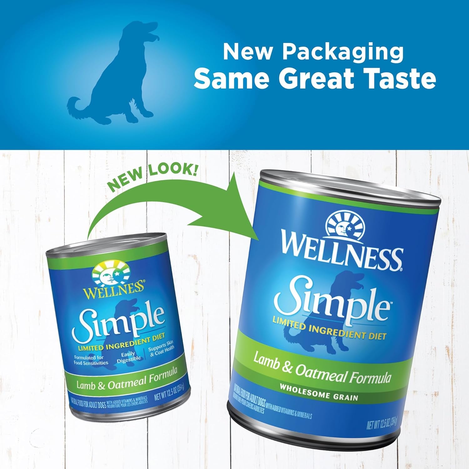 Simple Natural Wet Canned Limited Ingredient Dog Food, Lamb & Potato, 12.5-Ounce Can (Pack of 12)