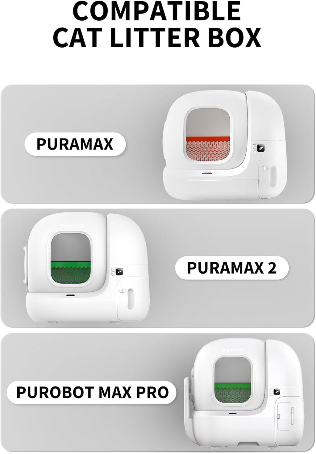 Replacement Trash Bag Waste Bag for Puramax 2/PUROBOT Max Pro Automatic Cat Litter Box-5 Rolls (5 Roll(90 Count))