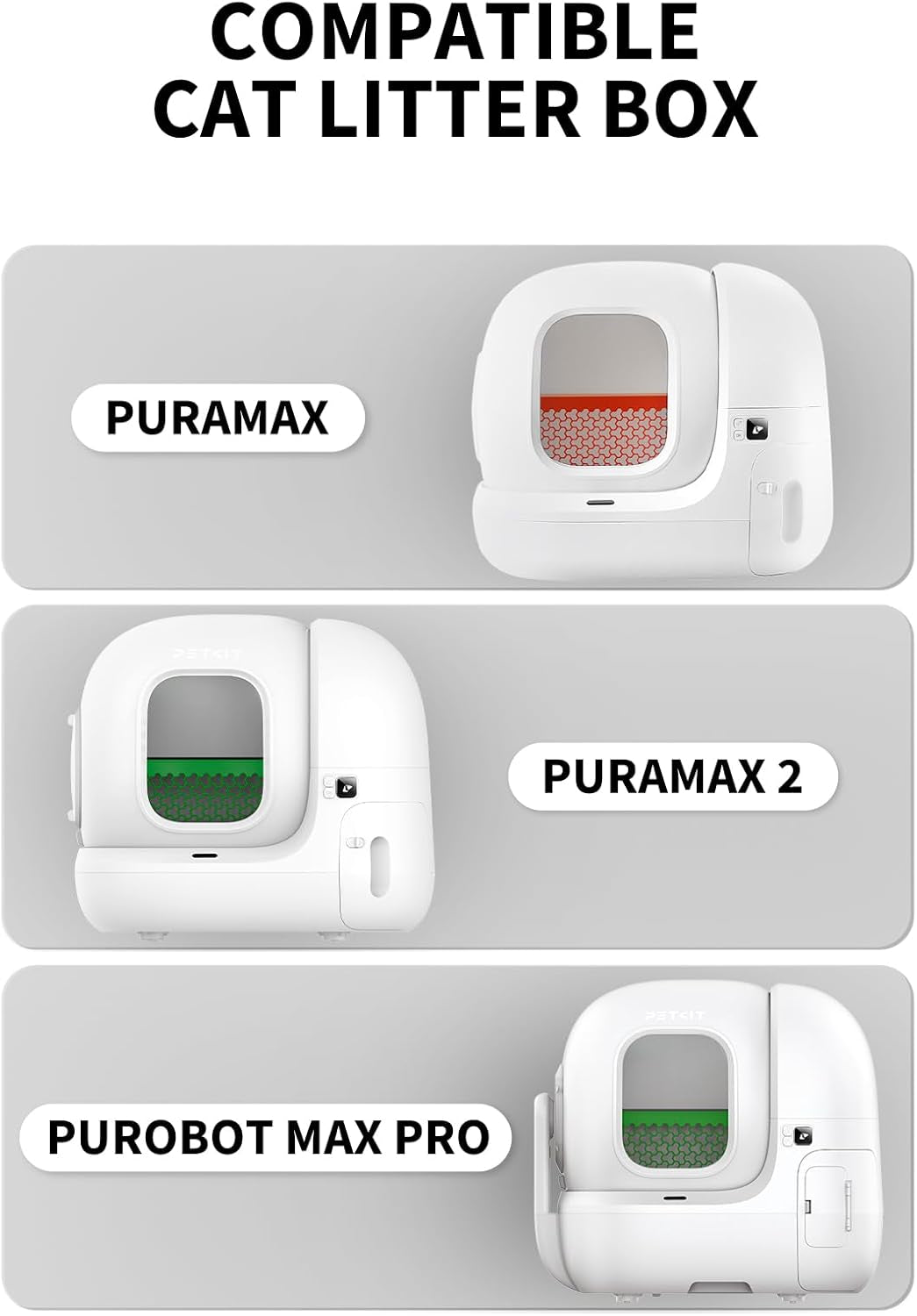 Replacement Trash Bag Waste Bag for Puramax 2/PUROBOT Max Pro Automatic Cat Litter Box-5 Rolls (5 Roll(90 Count))