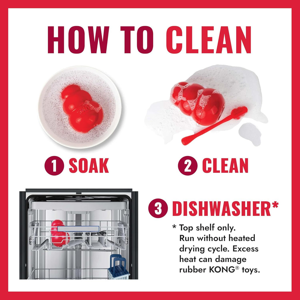 Ball with Hole - Durable Dog Fetch Toy for Training, Interactive Playtime & More - Classic Natural Rubber Ball - Red - for Large/X-Large Dogs