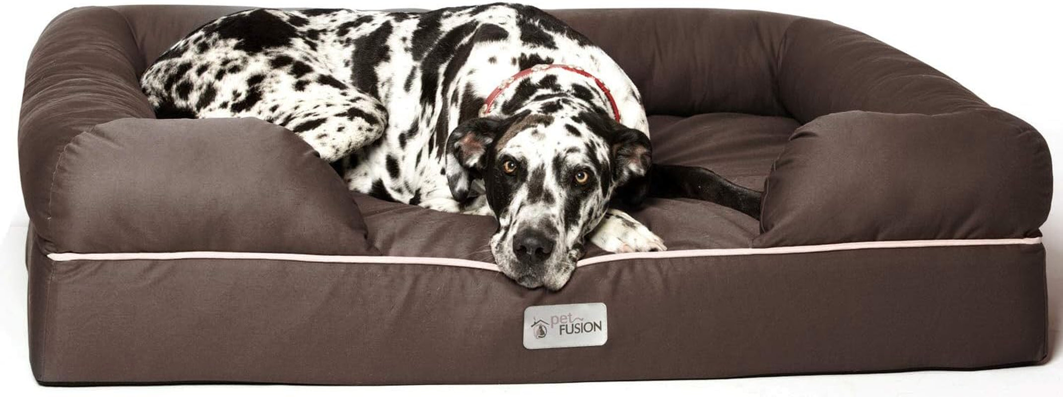 Ultimate Dog Bed, Orthopedic Memory Foam, Multiple Sizes/Colors, Medium Firmness Pillow, Waterproof Liner, YKK Zippers, Breathable 35% Cotton Cover, 1Yr. Warranty,Brown, XXL Jumbo (50X40")