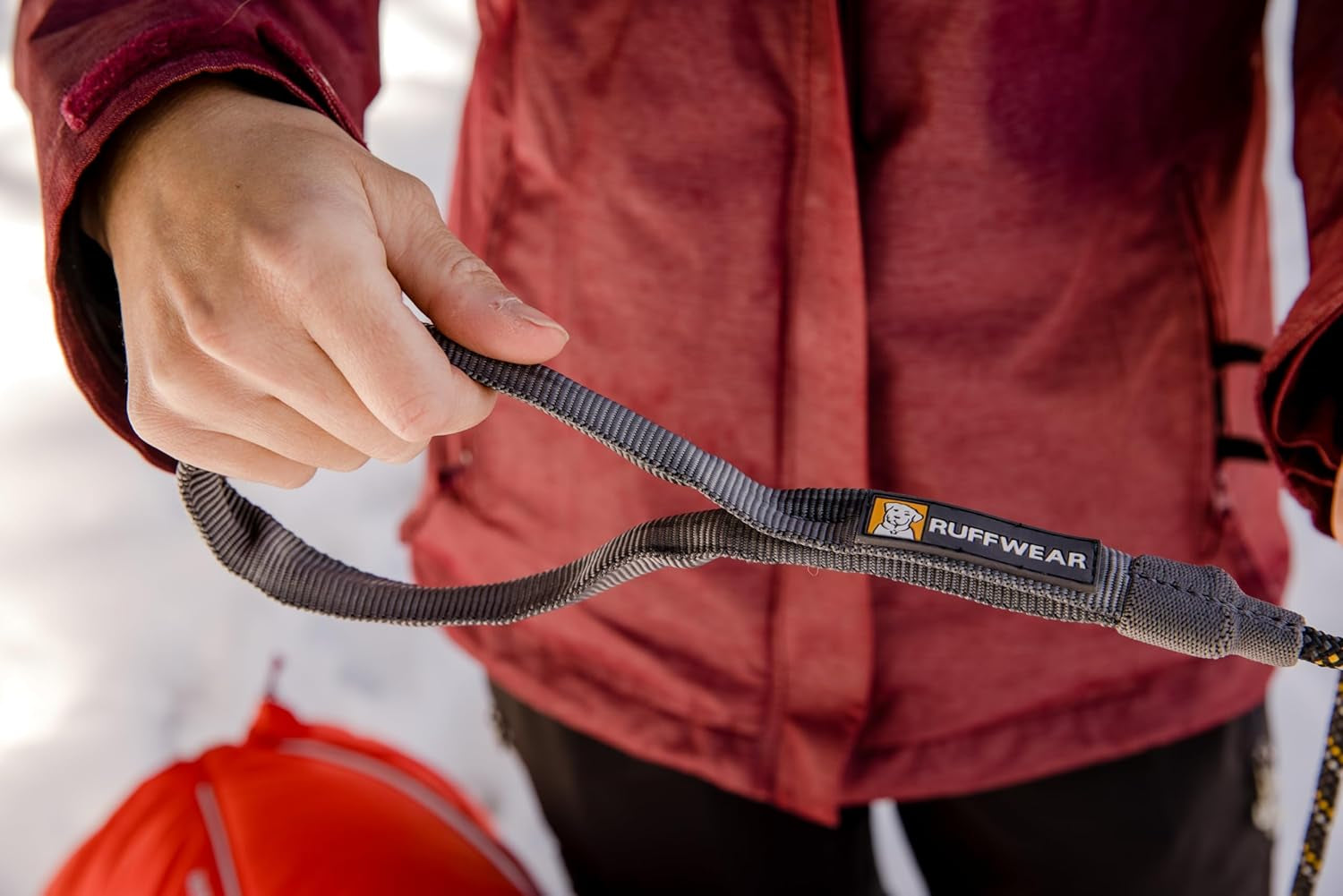 , Just‑A‑Cinch Slip Lead Dog Leash, 5 Ft Reflective Rope with Adjustable Silicone Stoppers, Collar‑Free Cinch Design, Tubular Webbing Handle, Accessory Loop, Obsidian Black