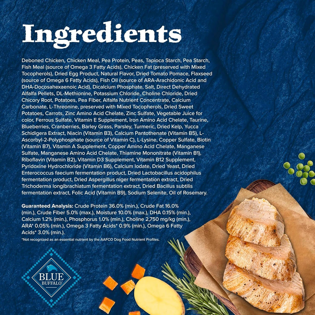 Wilderness Puppy High-Protein Dry Dog Food with Real Chicken, Grain-Free, Made in the USA with Natural Ingredients, Chicken, 13-Lb. Bag