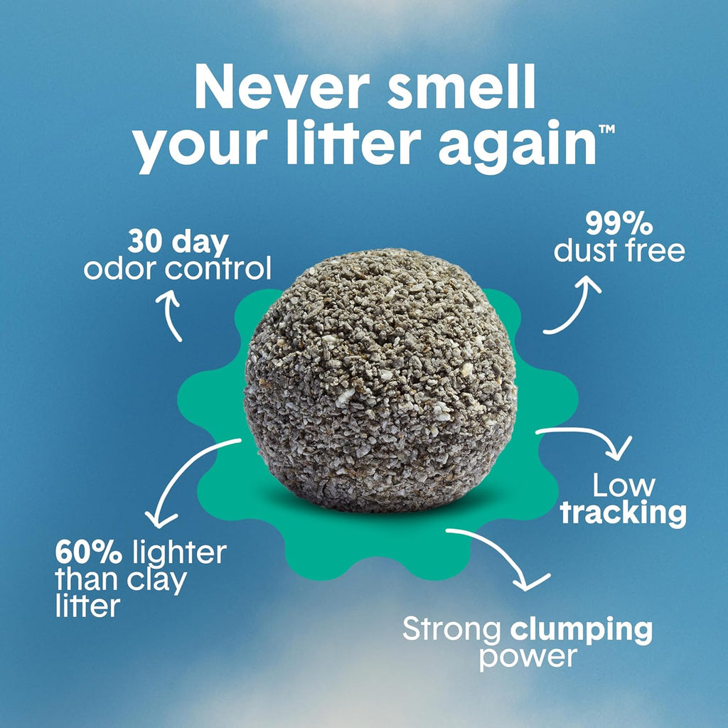 Boxie Gently Scented Cat Litter, Lightweight 30-Day Odor Control, Clumping, 16.5Lb