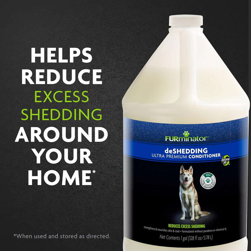 ® Deshedding Ultra Premium Conditioner for Dogs, 128 Oz, with Pump