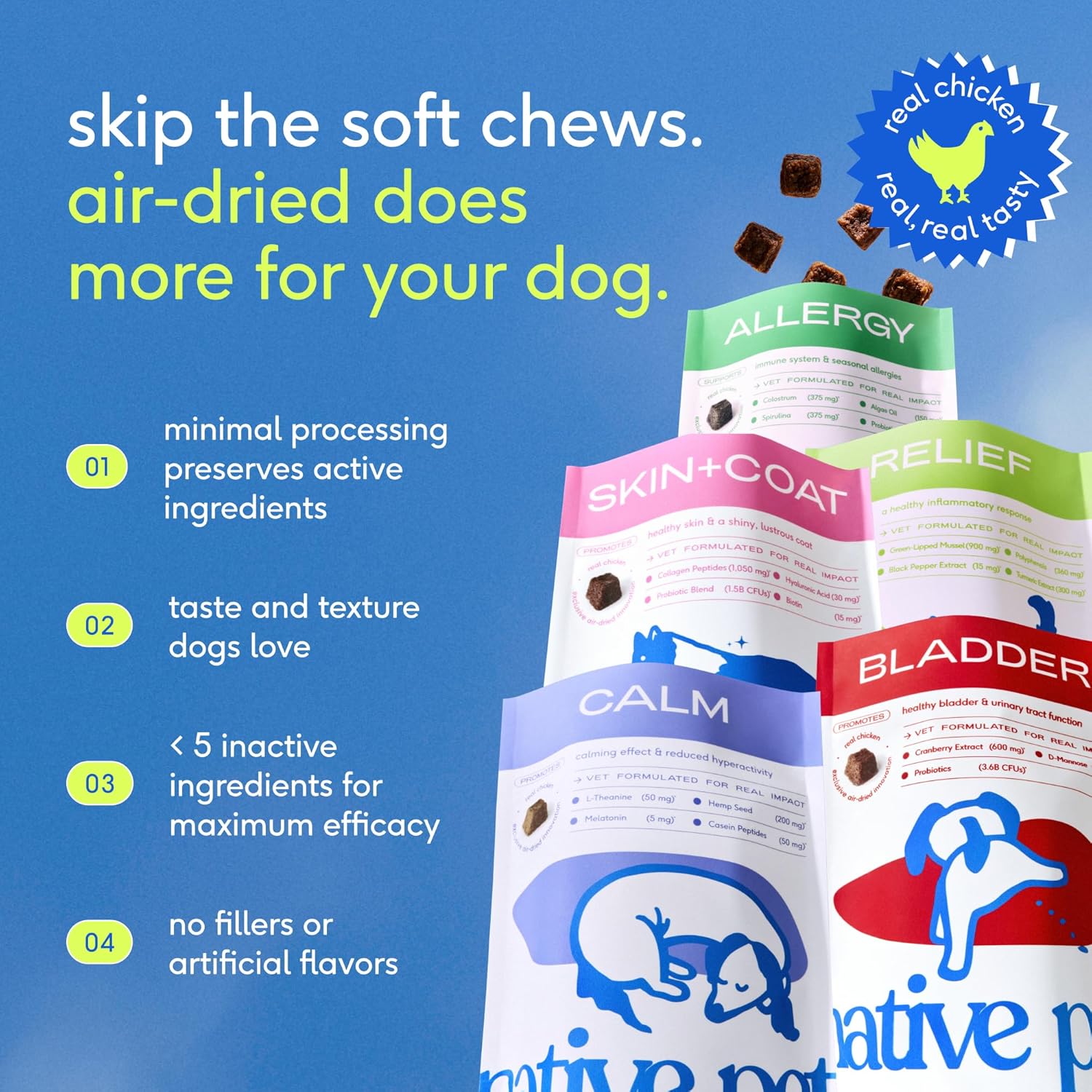 Hip & Joint Supplement for Dogs - Advanced Dog Joint & Arthritis Supplement - Helps Maintain Healthy Cartilage, Joint Flexibility, Lubrication, & Function - with ESM & Collagen - 60 Chews