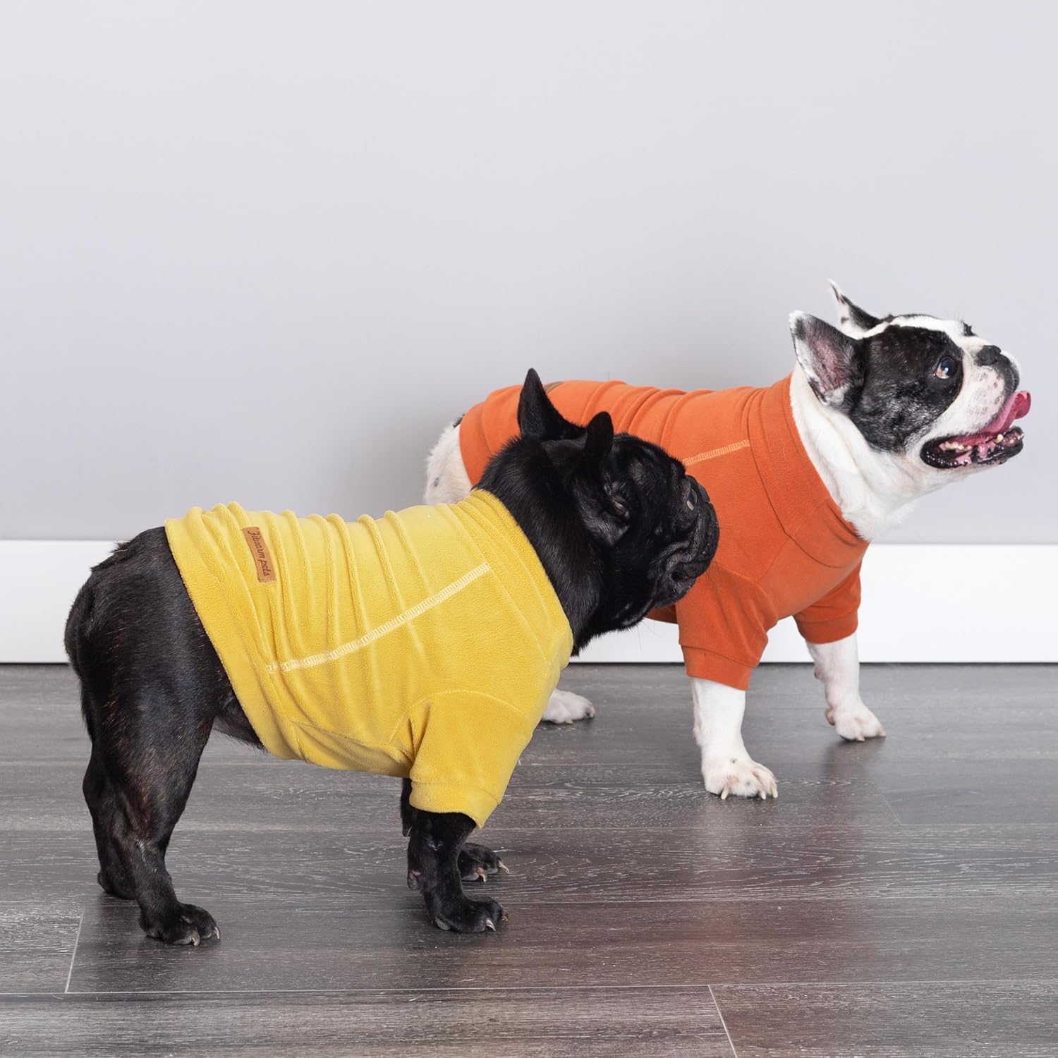 3 Pack Classic Fleece Dog Sweater, Turtleneck Dog Sweatshirt, Winter Clothes for Small Dogs Boy Girl, Pet Pullover Jumper, Cat Apparel, Orange, Yellow, Coffee, XL