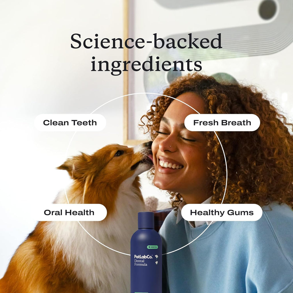 Cat and Dog Dental Formula, Keep Dog Breath Fresh and Teeth Clean, Supports Gum Health - Water Additive Dental Care Targets Tartar - Packaging May Vary