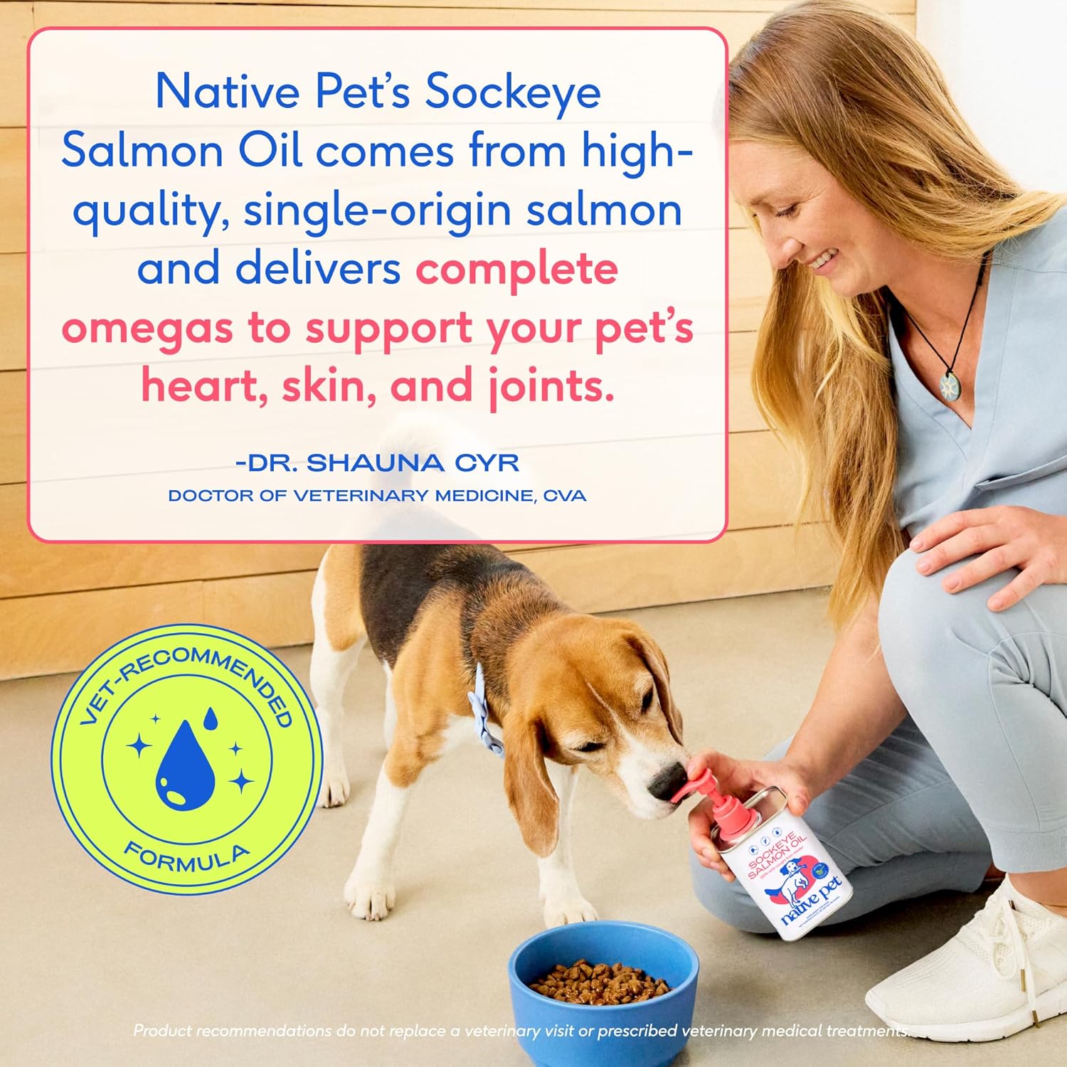 Salmon Oil for Dogs & Cats – Pure Omega-3 Fish Oil for Dogs Supplement for Skin & Coat, Joint & Heart Health - Dog Anti-Inflammatory – 100% Wild-Caught Alaskan Sockeye Salmon – 8 Oz