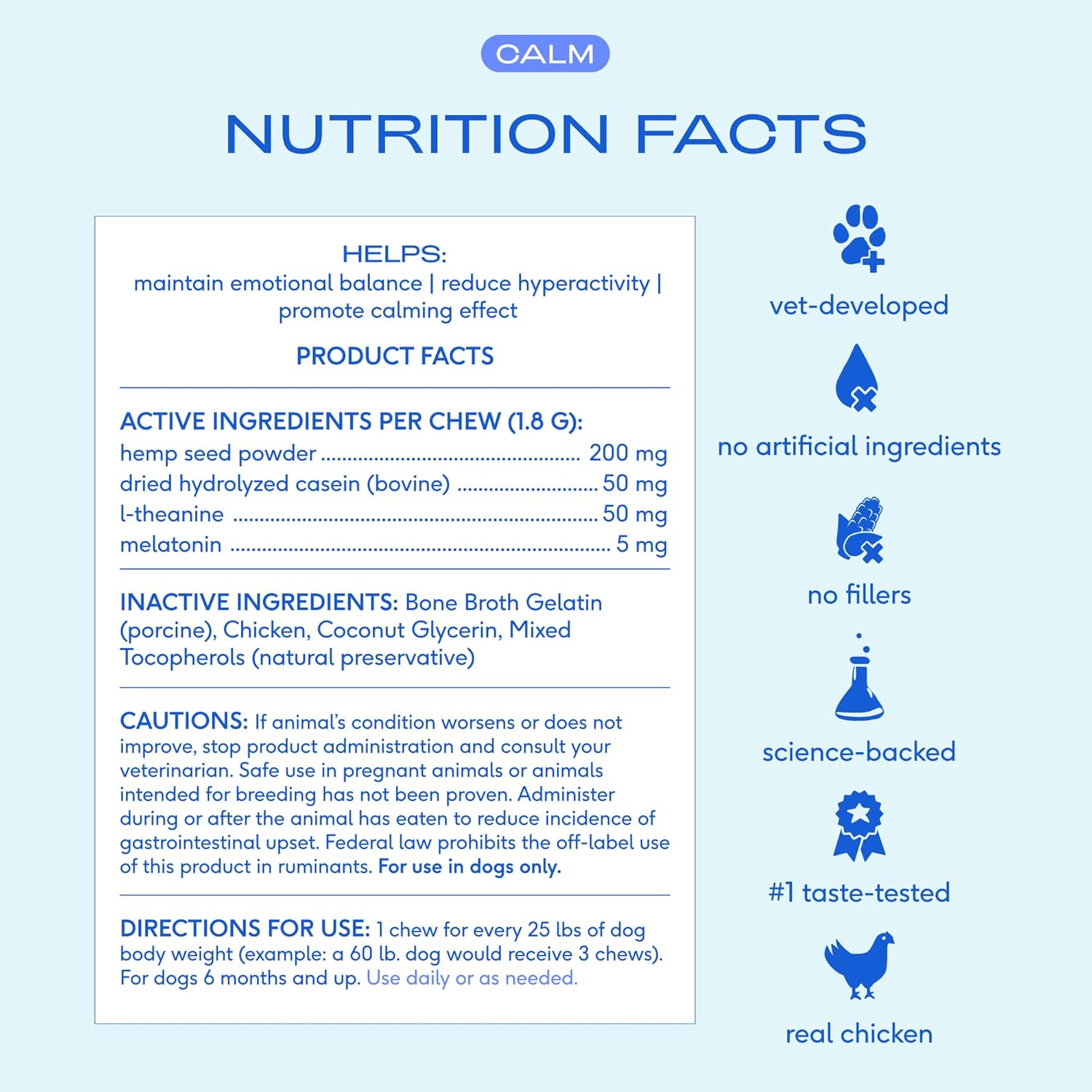 Calming Chews for Dogs - Melatonin for Dogs Anxiety Relief - Grain Free All Natural Hemp Calming Treats & L-Theanine Helps Manage Stress & Separation Anxiety - Puppy Sleep Aid - 60 Chews