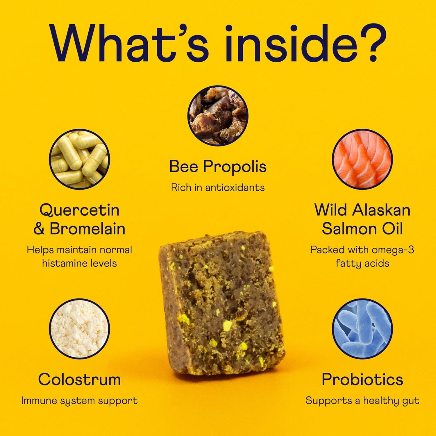 Allergy & Itch for Dogs | Daily Support for Itchy Skin, Immune Health & Seasonal Allergies from Colostrum, Bee Propolis + Probiotics | 90 Soft Chews