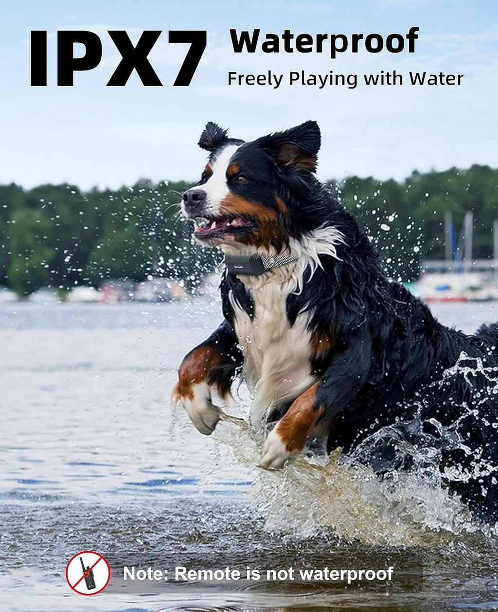 Dog Shock Collar with Remote - [New Edition] 4000FT Dog Training Collar for Large Medium Small Dogs (8-120Lbs) Waterproof Rechargeable E Collar with Beep, Vibration, Safe Shock (Grey)