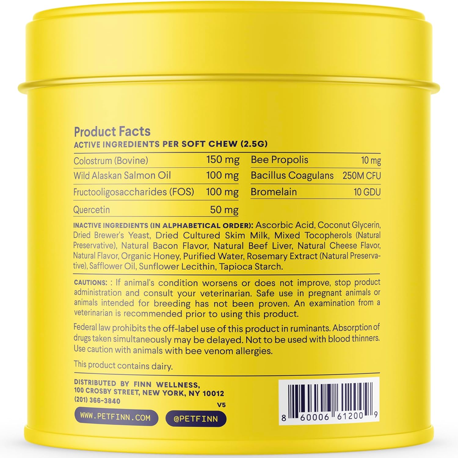 Allergy & Itch for Dogs | Daily Support for Itchy Skin, Immune Health & Seasonal Allergies from Colostrum, Bee Propolis + Probiotics | 90 Soft Chews