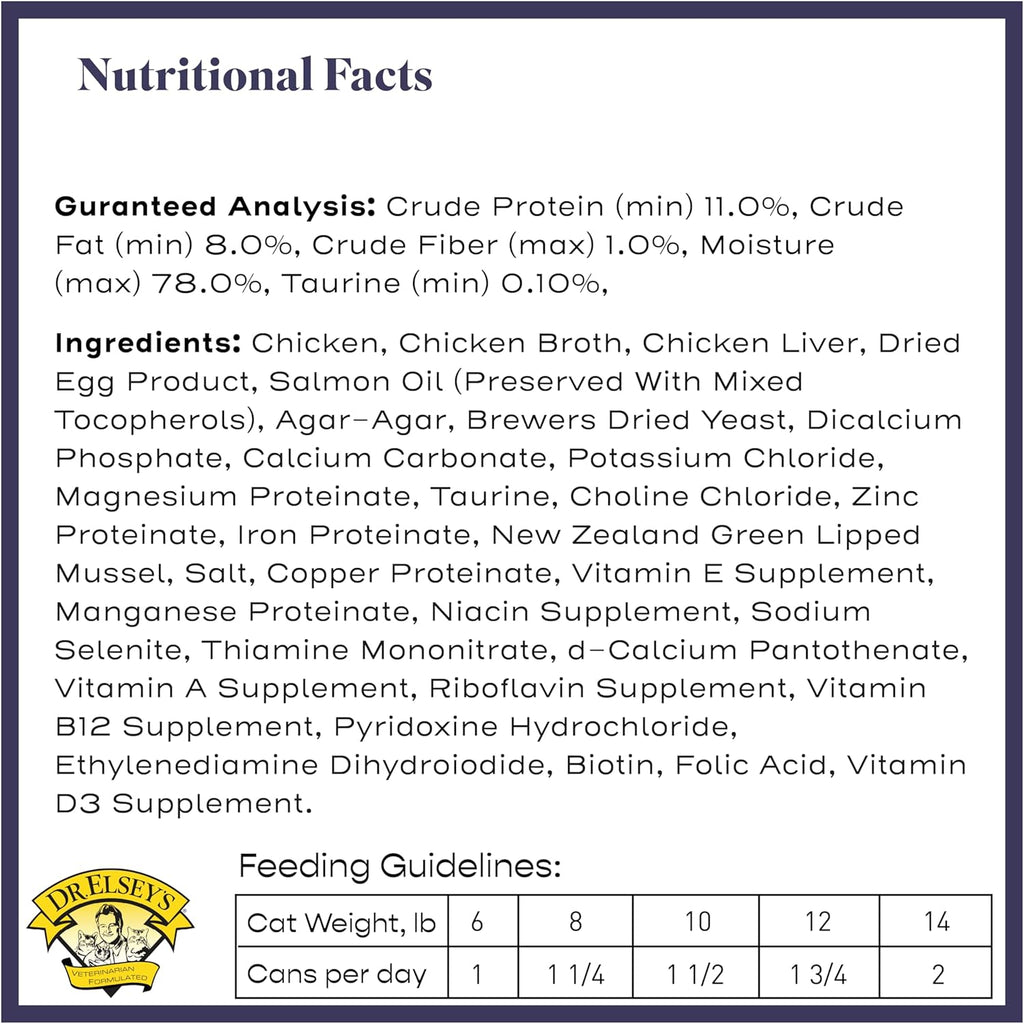 Cleanprotein Chicken Recipe Wet Cat Food, Pate 5.3 Oz Cans (Pack of 24)