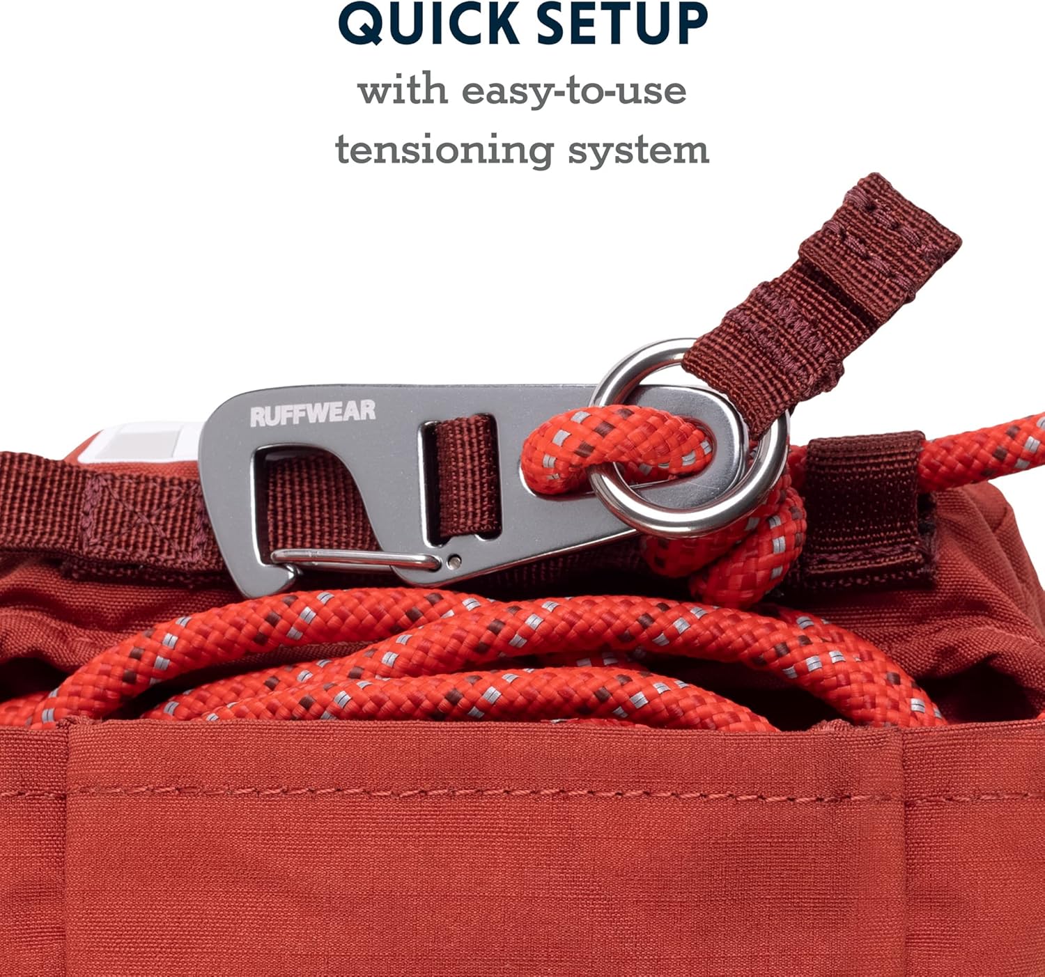 , Knot-A-Hitch Dog Hitching System, Portable Hitch for Campsites, Parks, and Yards, Red Clay