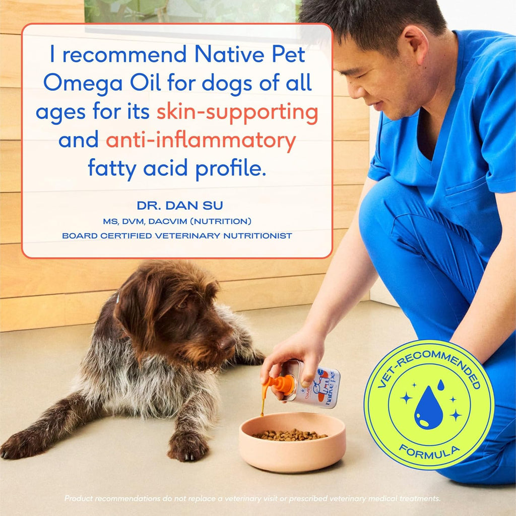 Omega 3 Fish Oil for Dogs & Cats - Promotes Healthy Skin, Shiny Coat, & Strong Joints - Made with Wild Alaskan Salmon Oil for Dogs – Tasty, Fast-Absorbing Omega 3 6 9 Liquid Supplement-16Oz