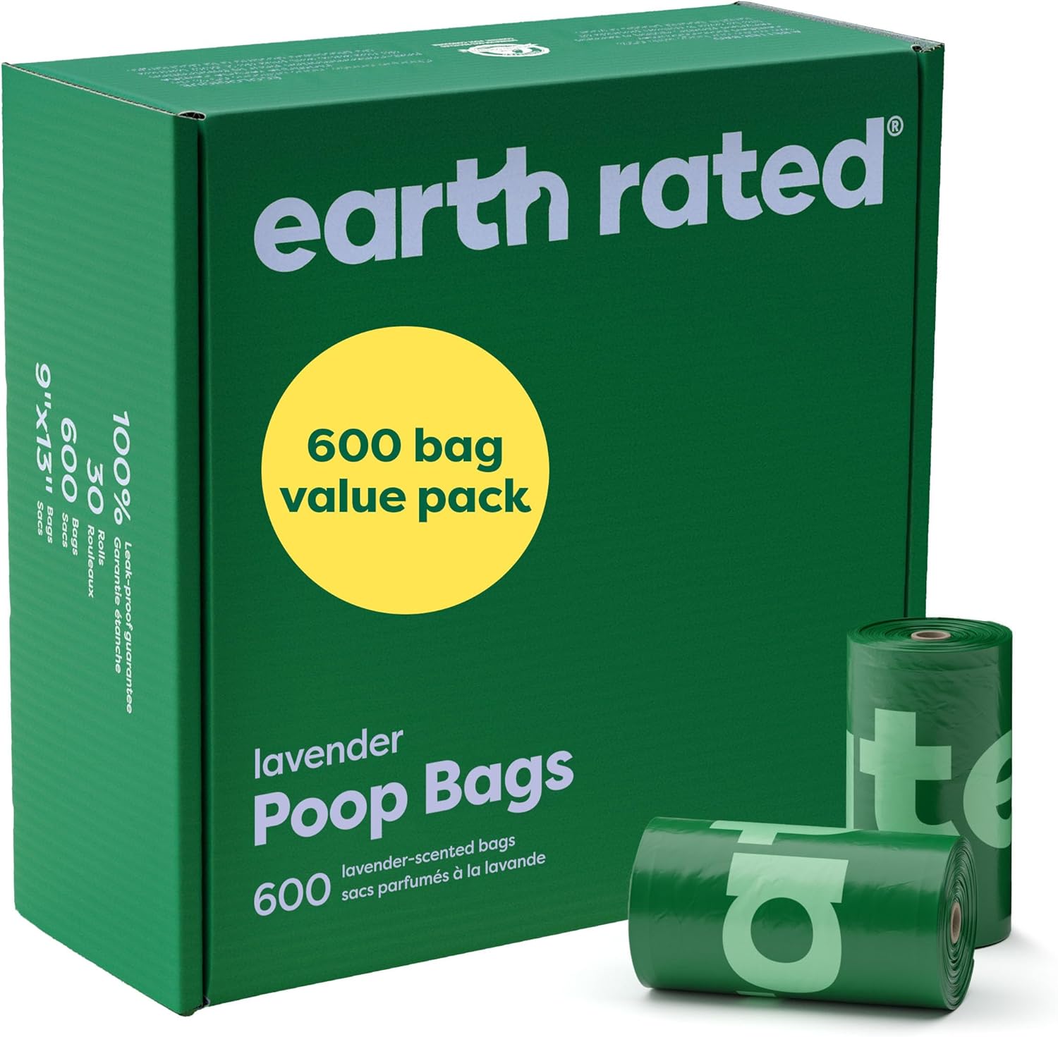 Poop Bags for Dogs, Guaranteed Leak Proof and Extra Thick Waste Bag Refill Rolls, Unscented, 270 Bags