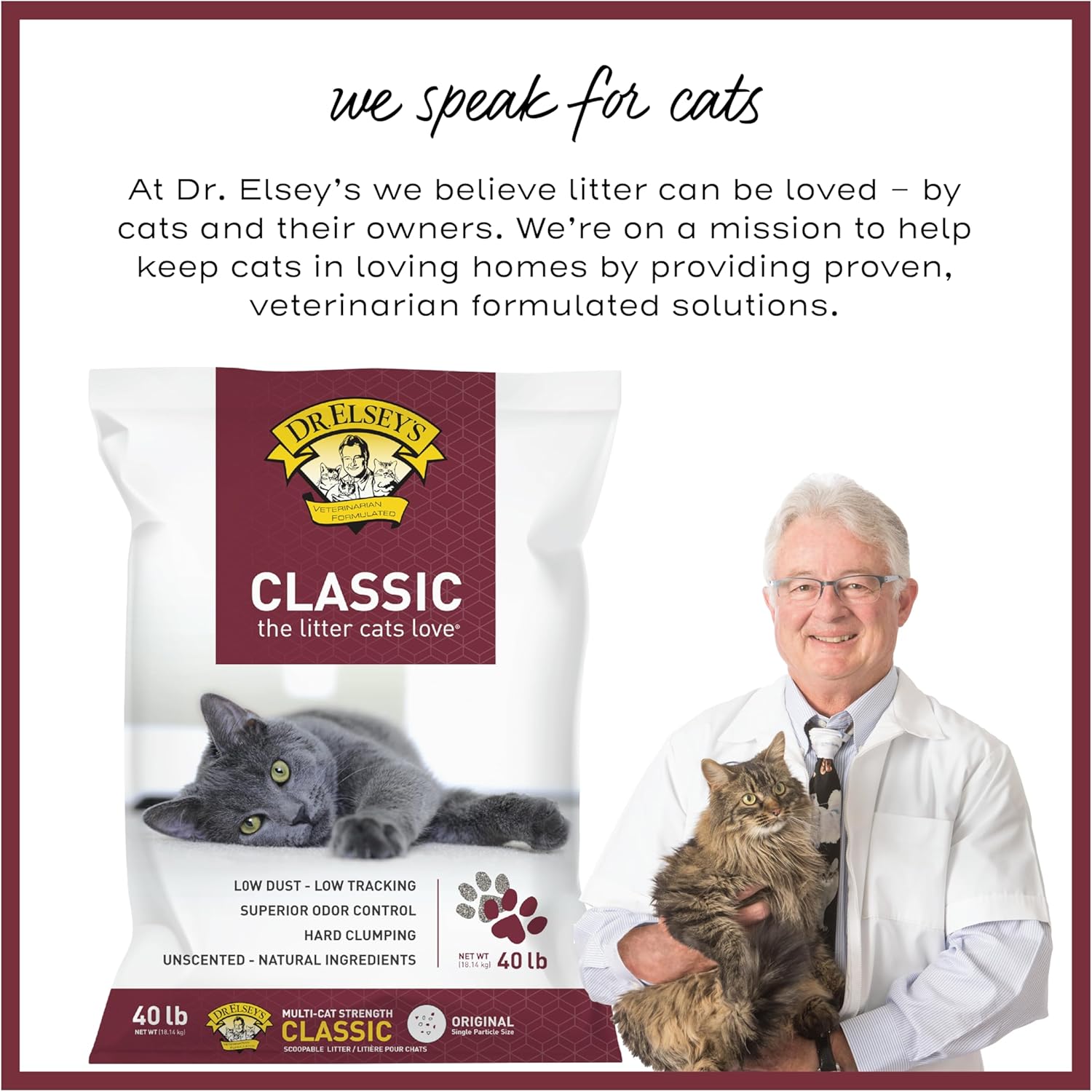 Classic Premium Clumping Cat Litter, 40 Lb Bag