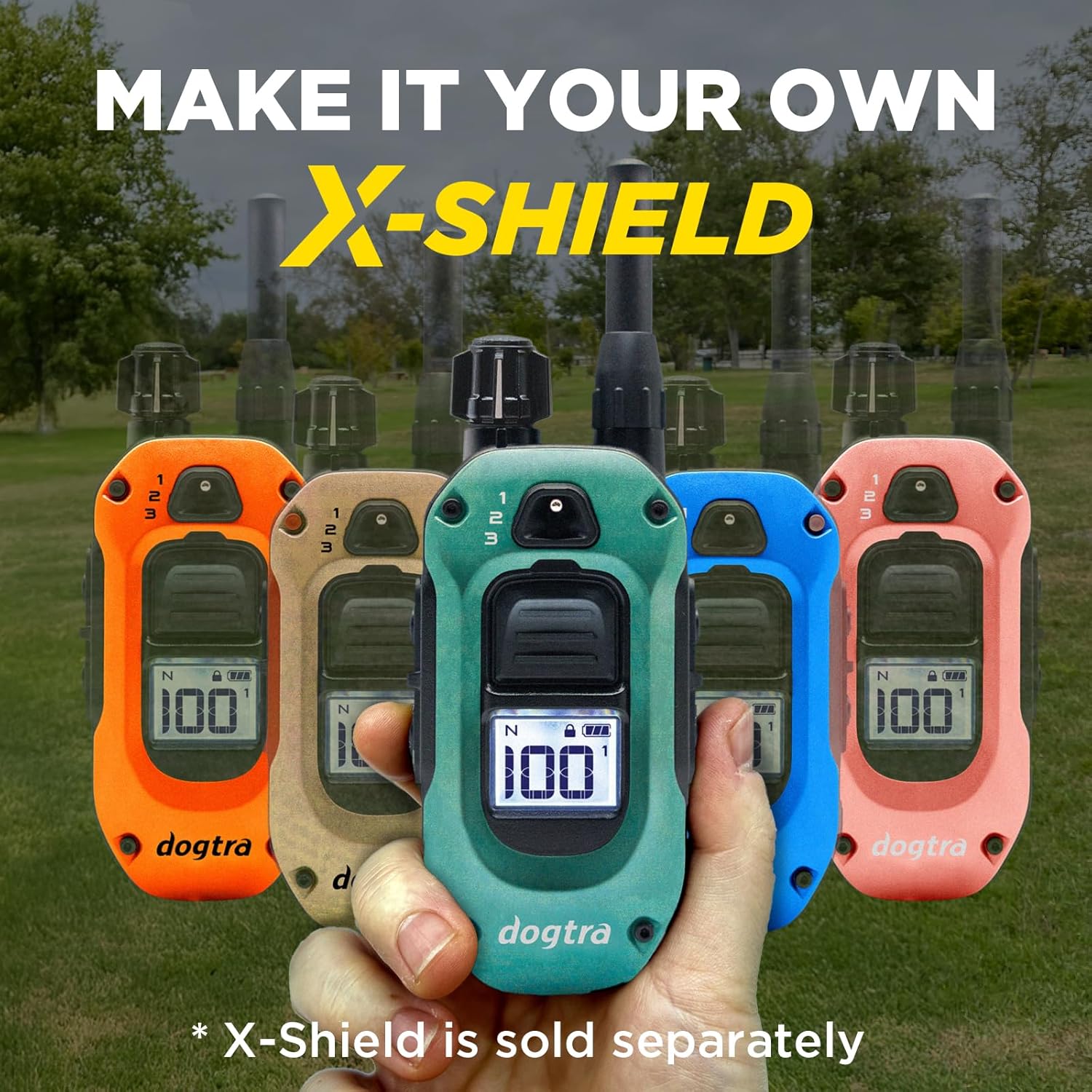 280X E-Collar with Remote [New Edition] 10 Lbs+, 1/2 Mile Range, LED Light, 100 Levels of Precise Control for Stubborn Dogs, Waterproof, Boost for Quick Recall, Vibration, Safety Lock & Tone