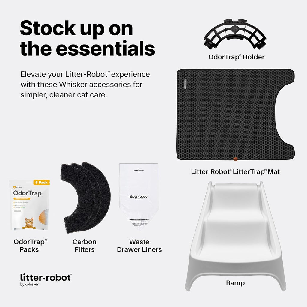 Odortrap Pack Refills by , 6 Pack Refill for Odortrap Pod (Pod Not Included), Eliminates Litter Box Odors, Compatible Traditional Litter Boxes, 8.96 Fl Oz