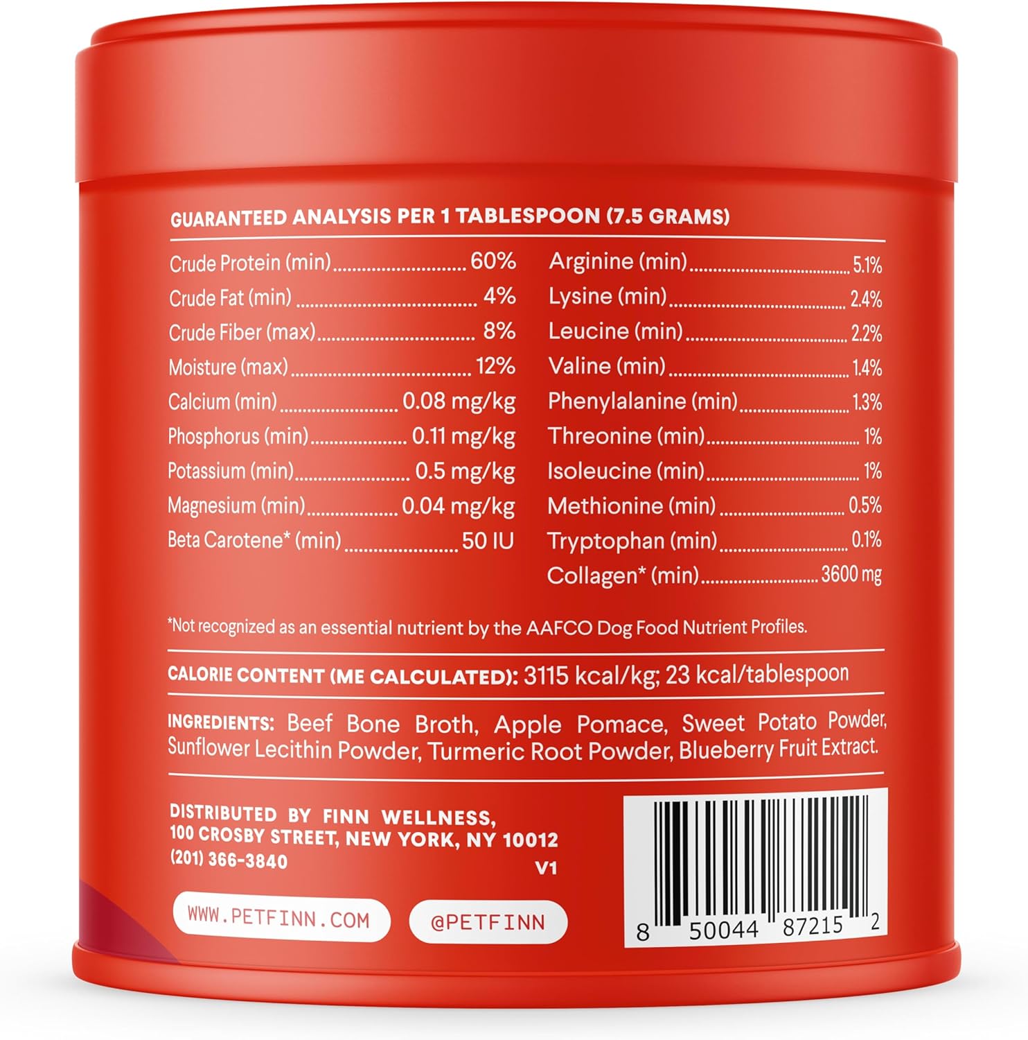 Bone Broth plus for Dogs | Joint & Mobility Topper Packed with Collagen & Amino Acids | Only 6 Ingredients | Powdered Meal Topper for Dogs