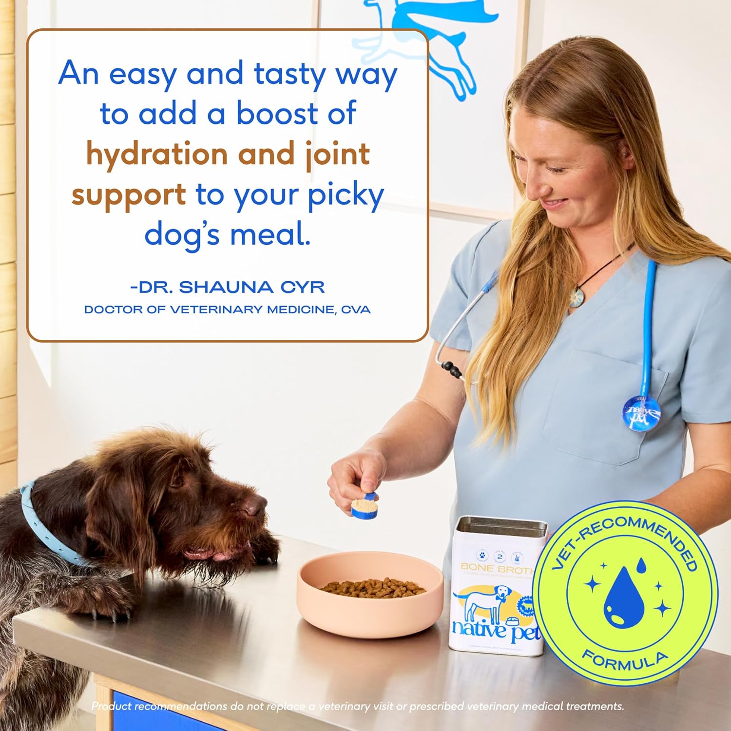 Bone Broth for Dogs - Made with Real Beef Bone Broth, Dog Food Toppers for Picky Eaters - Provides Extra Hydration & Nutrition for Joint Strength, Immunity & Heart Health-48 Scoops