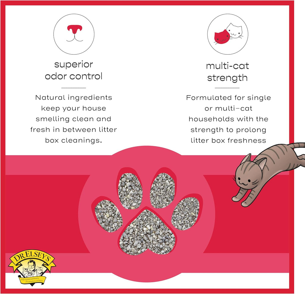 Premium Clumping Cat Litter - Cat Attract - 99% Dust-Free, Low Tracking, Hard Clumping, Superior Odor Control, Natural Herbal Attractant, Unscented & Natural Ingredients, 40 Lb