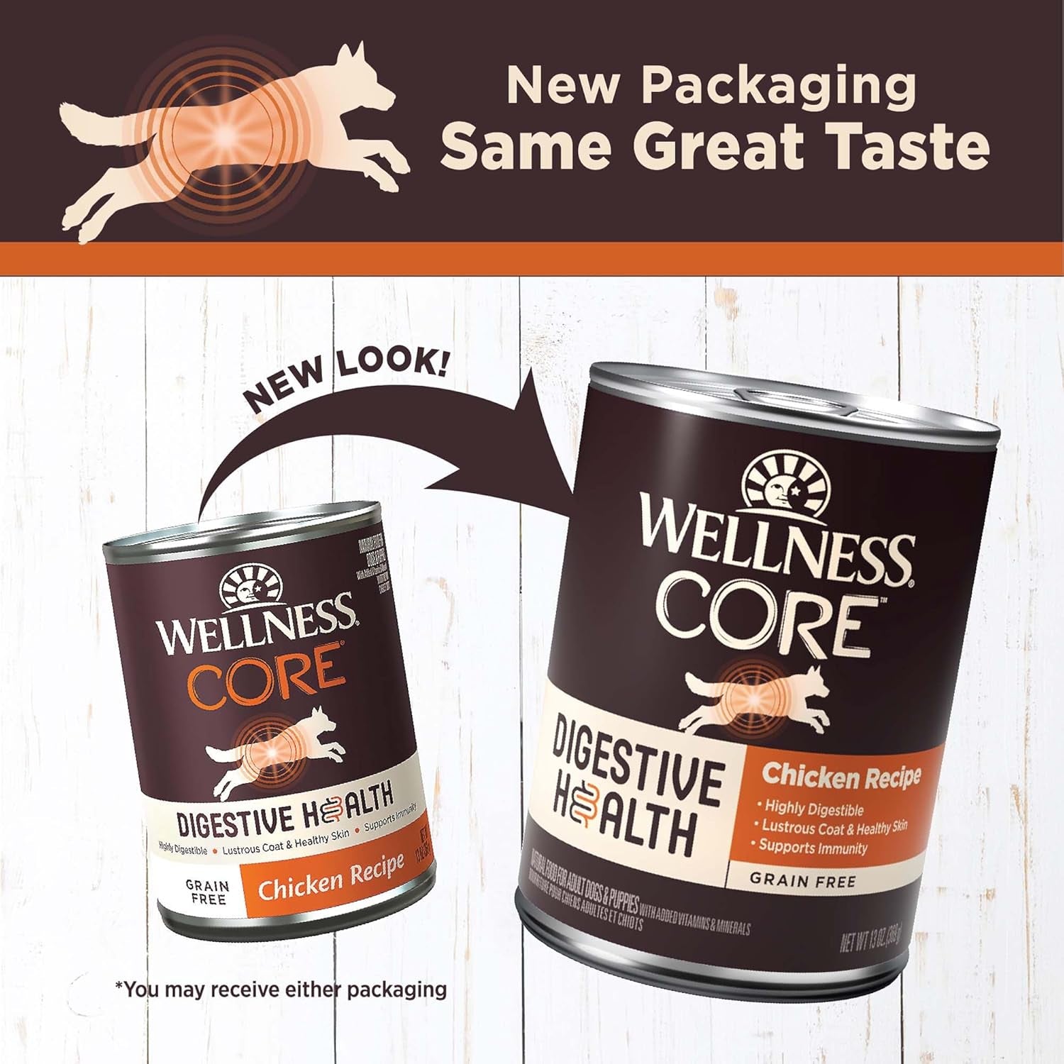 CORE Digestive Health Chicken & Beef Pate Variety Pack Grain Free Wet Dog Food, 13 Ounce Can (Pack of 6)