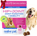 Hip & Joint Supplement for Dogs - Advanced Dog Joint & Arthritis Supplement - Helps Maintain Healthy Cartilage, Joint Flexibility, Lubrication, & Function - with ESM & Collagen - 60 Chews