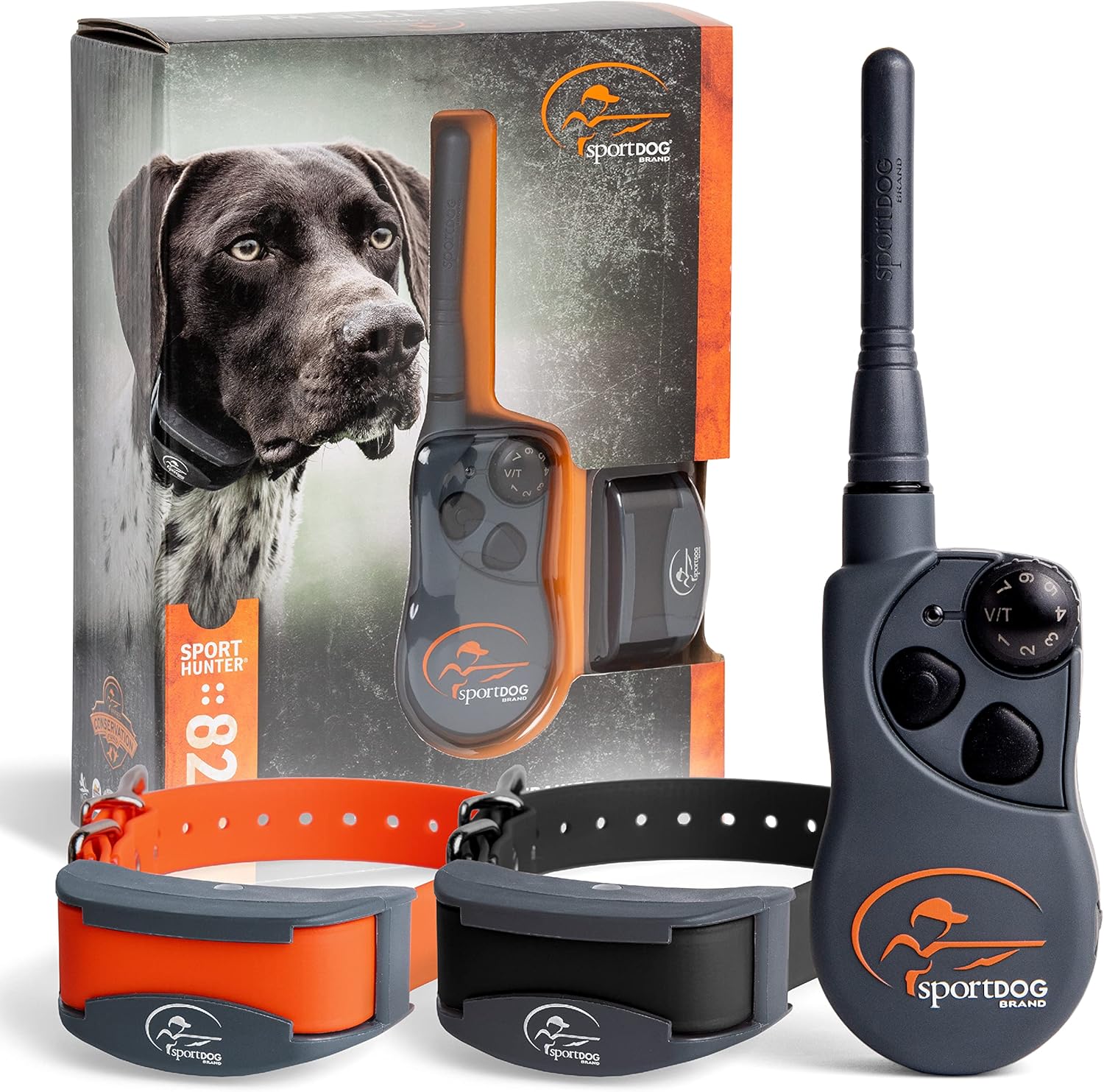 Sporthunter 825X - Remote Training Collar - Half-Mile Range Trainer - Waterproof Dog E-Collar - Quick-Charge Battery - Static, Vibration, & Tone Modes
