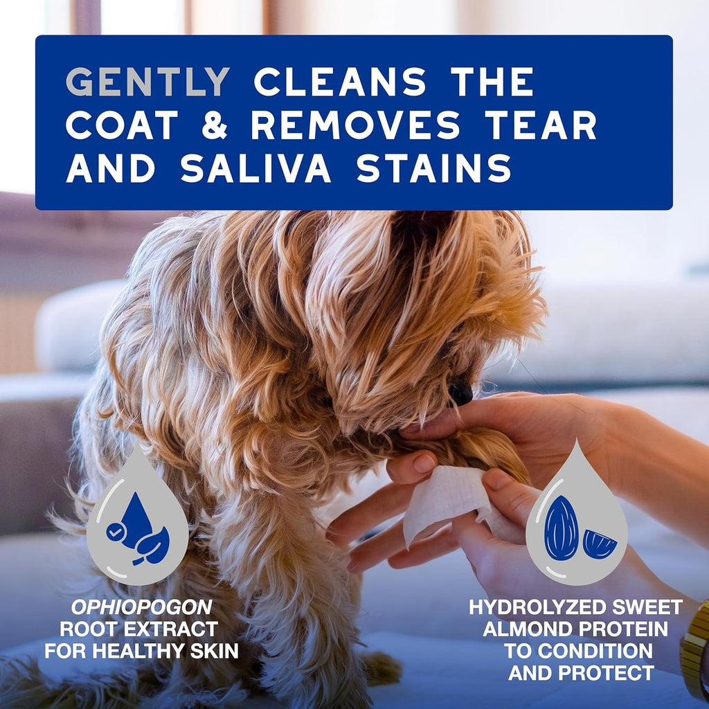 ® Skin & Coat SPA - Ultra-Safe Multipurpose Wipes for Dogs and Cats, 100 Wipes, Gently Removes Tear and Saliva Stains, Leaves the Coat and Skin Refreshed and Smelling Great, Skin-Friendly Formula