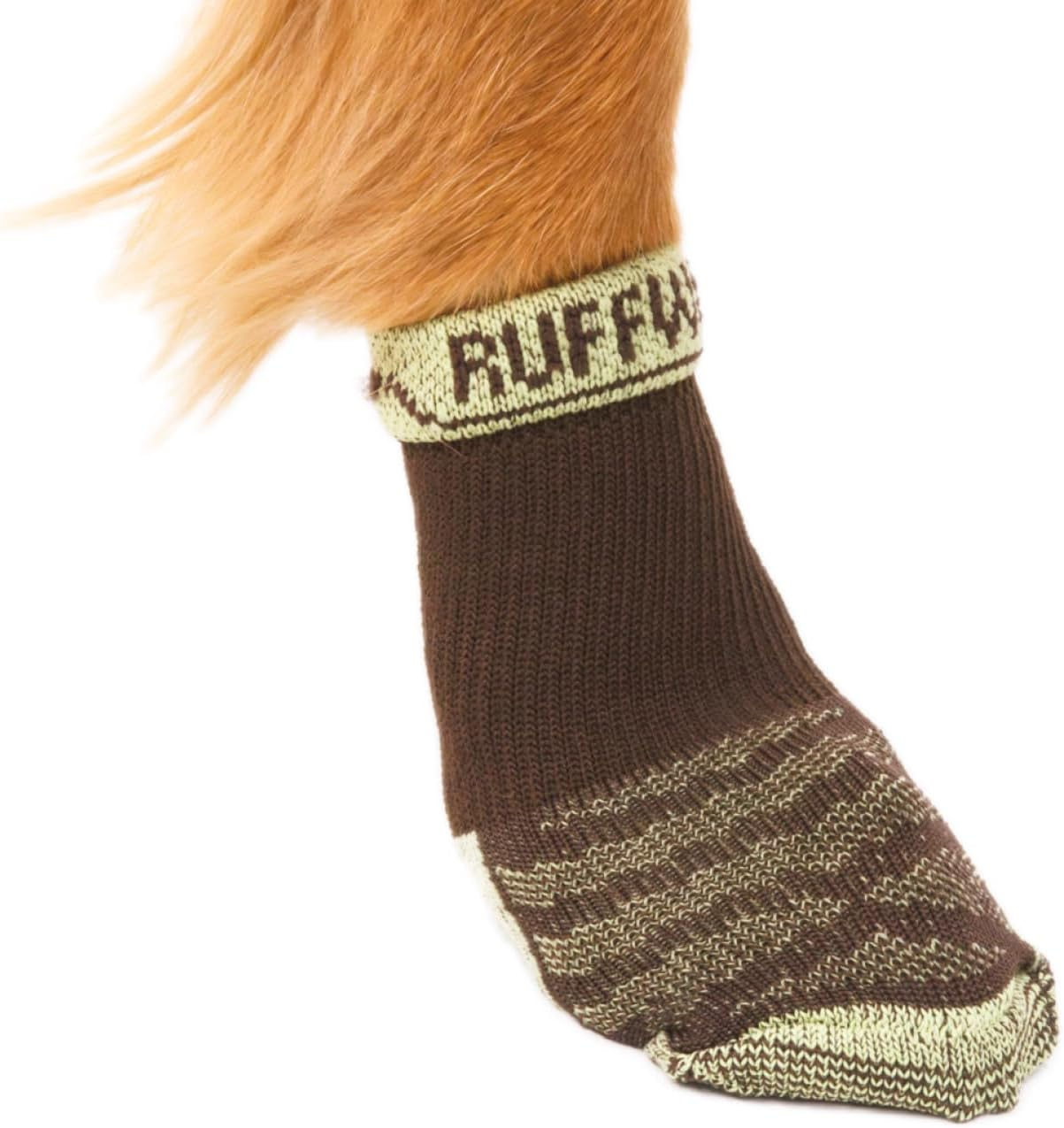 , Bark'N Boot Socks, Comfortable Dog Socks & Boot Liners, Earth Brown, 3.00 In/ 3.25 In