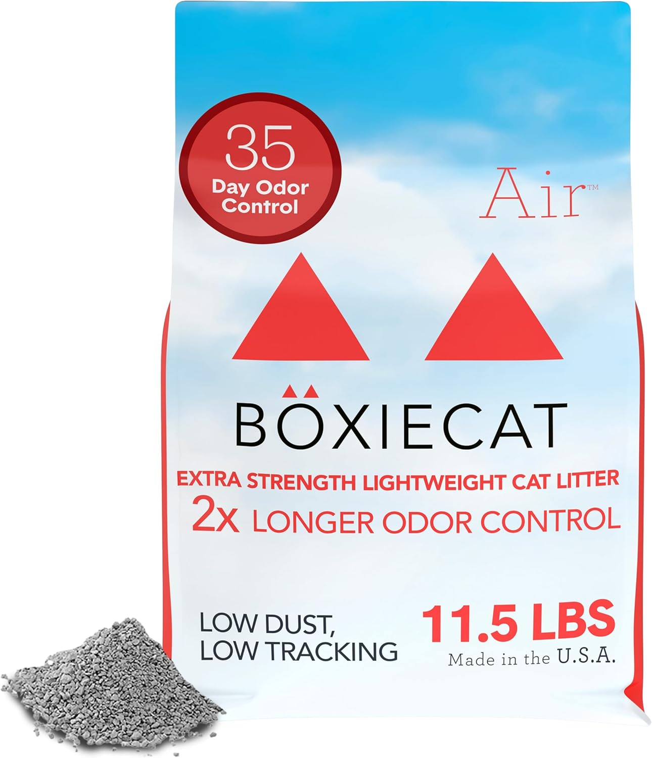 Boxie Extra Strength Cat Litter, Lightweight 35-Day Odor Control, Clumping, 11.5Lb