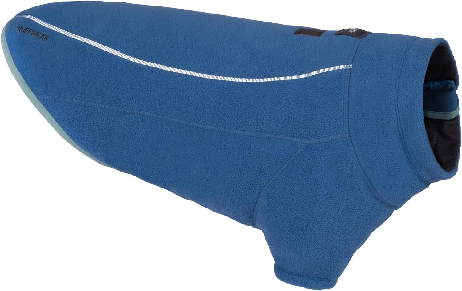 , Climate Changer Fleece Dog Jacket, Sleeved Silhouette for Core Heat, Quick‑Dry Fleece, Full‑Length Zip, Front & Back Leash Portals, Reflective Trim, Blue Jay, X-Large