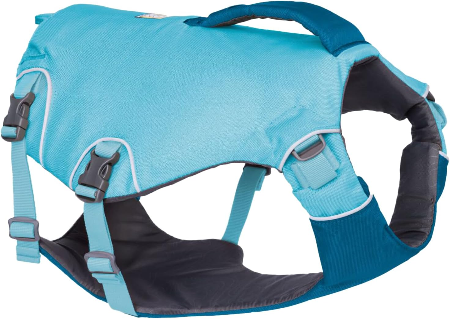 , Confluence Life Jacket for Dogs, Comfortable and Adjustable Dog Life Vest with Reinforced Handles, Leash Connection, and Reflective Accents, Biolumin Blue, Medium