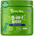 Dog Multivitamin, Chewable Dog Vitamins and Supplements for Hip & Joints, Skin & Coat, Omega 3 Fish Oil for Dogs- Senior & Puppy Multivitamin- Chicken- 90Ct