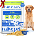 Dog Vitamins & Supplements - 11-In-1 Vitamin Powder for Dog Food Topper - Collagen, Glucosamine, Probiotics, Omega & More- Supports Healthy Gut, Mobility & Overall Health - 60 Scoops