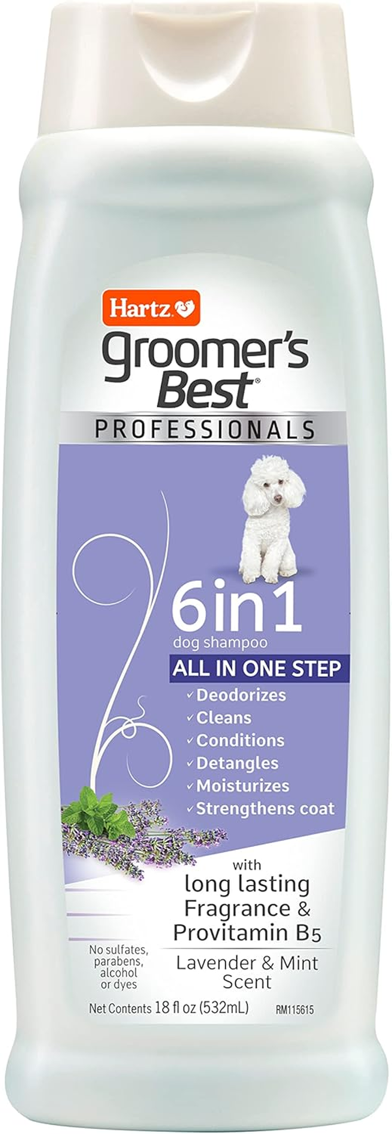 Groomer'S Best Professionals 6-In-1 Dog Shampoo and Conditioner in One, 18 Oz