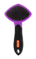 Groomer'S Best Small Slicker Brush for Cats and Small Dogs, Black/Violet, 1 Count