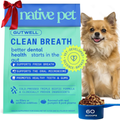 Gutwell Clean Breath - Dog Breath Freshener & Dog Dental Powder - Teeth Cleaning to Reduce Plaque & Tartar - Promotes Fresh Breath with Targeted Triple-Biotic Dental Care Blend - 60 Scoops
