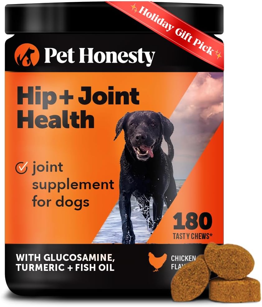 Hip & Joint Health - Soft Chews for Dogs, Joint Supplement with Glucosamine Chondroitin, MSM, Turmeric, Joint Support + Mobility, May Reduce Occasional Discomfort (Bacon 90 Count)