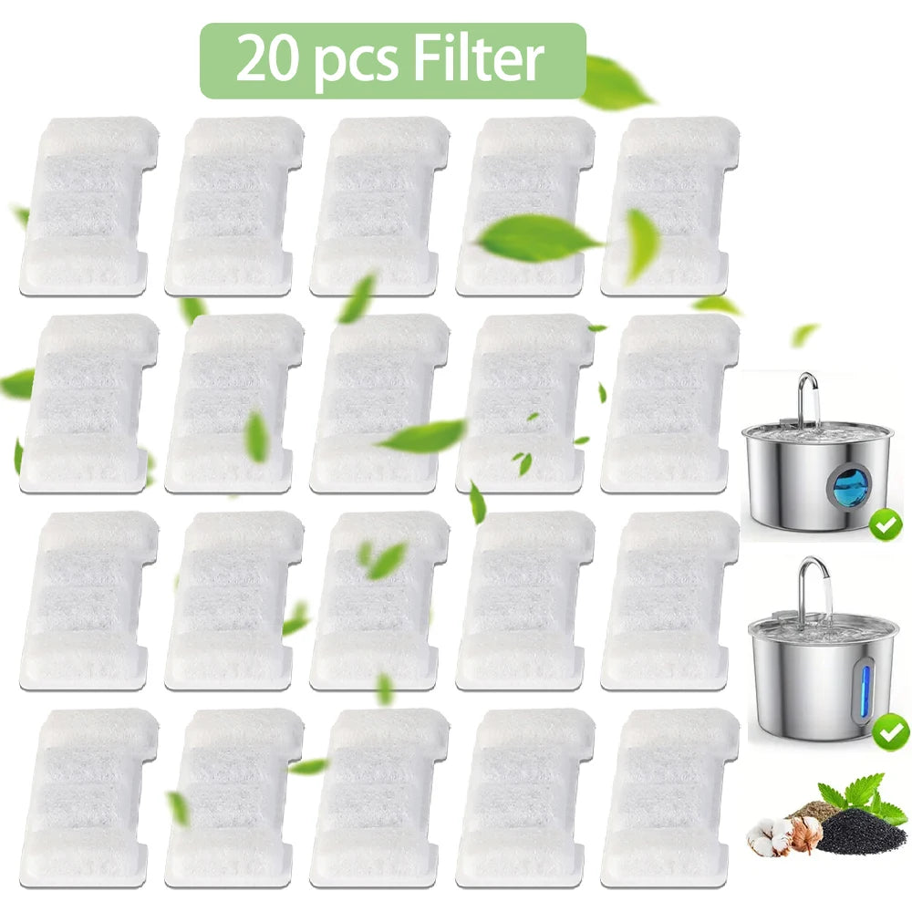 Cat Water Dispenser Filter Element Replacement Filters for Cat Dog Water Fountain Activated Carbon Replaced Filters Accessories