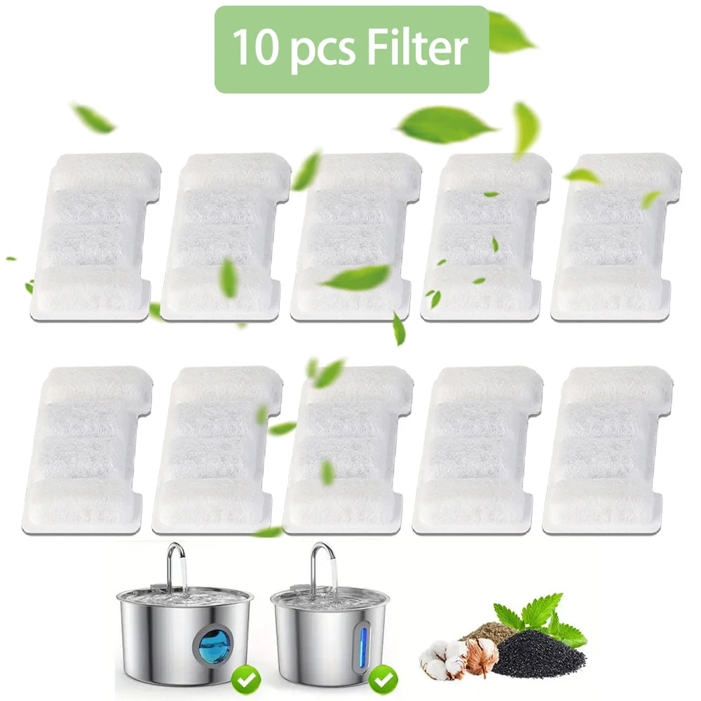 Cat Water Dispenser Filter Element Replacement Filters for Cat Dog Water Fountain Activated Carbon Replaced Filters Accessories