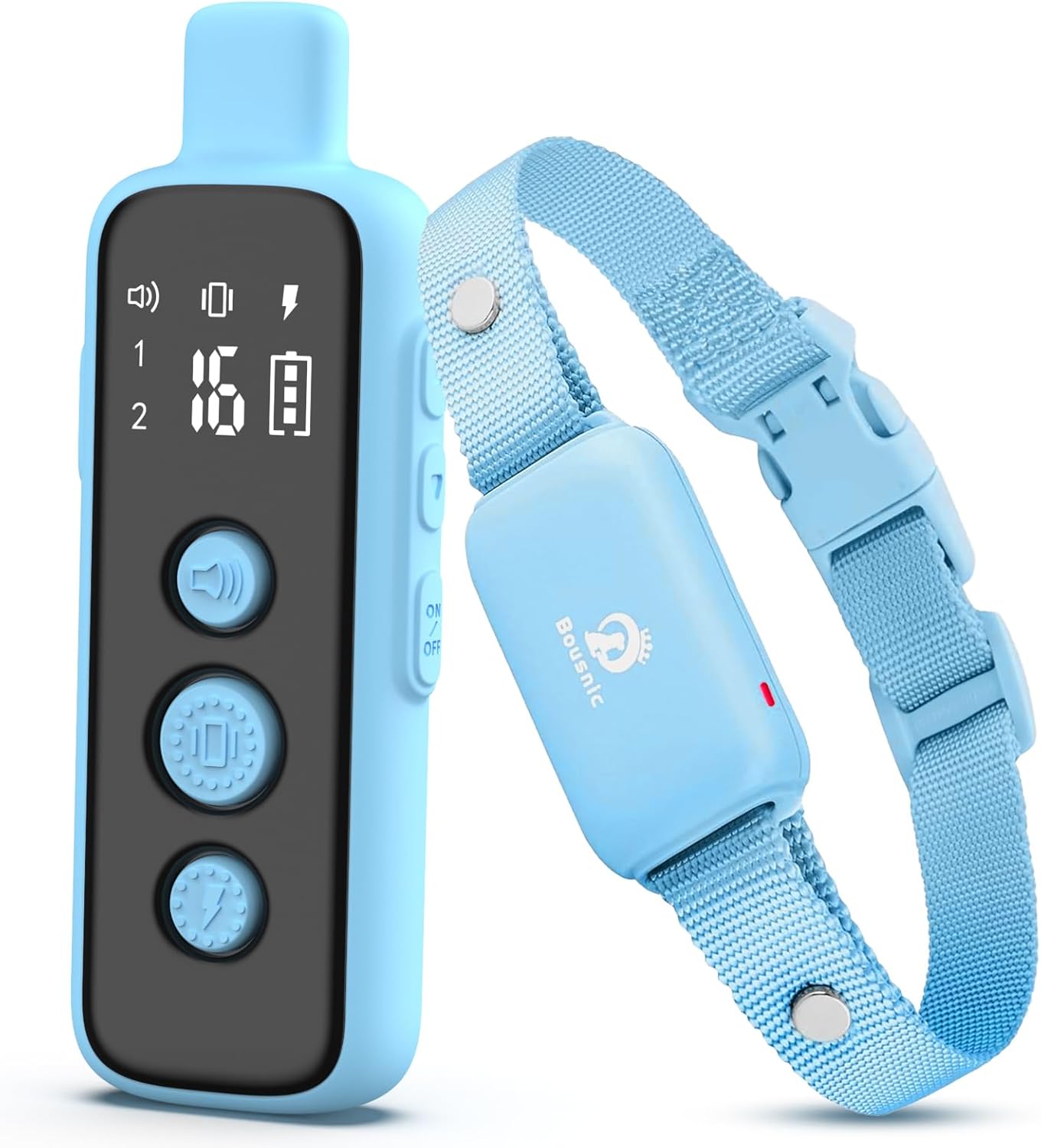 Shock Collar for Dogs - Waterproof Rechargeable Dog Electric Training Collar with Remote for Small Medium Large Dogs with Beep, Vibration, Safe Shock Modes (8-120 Lbs) (Grey)