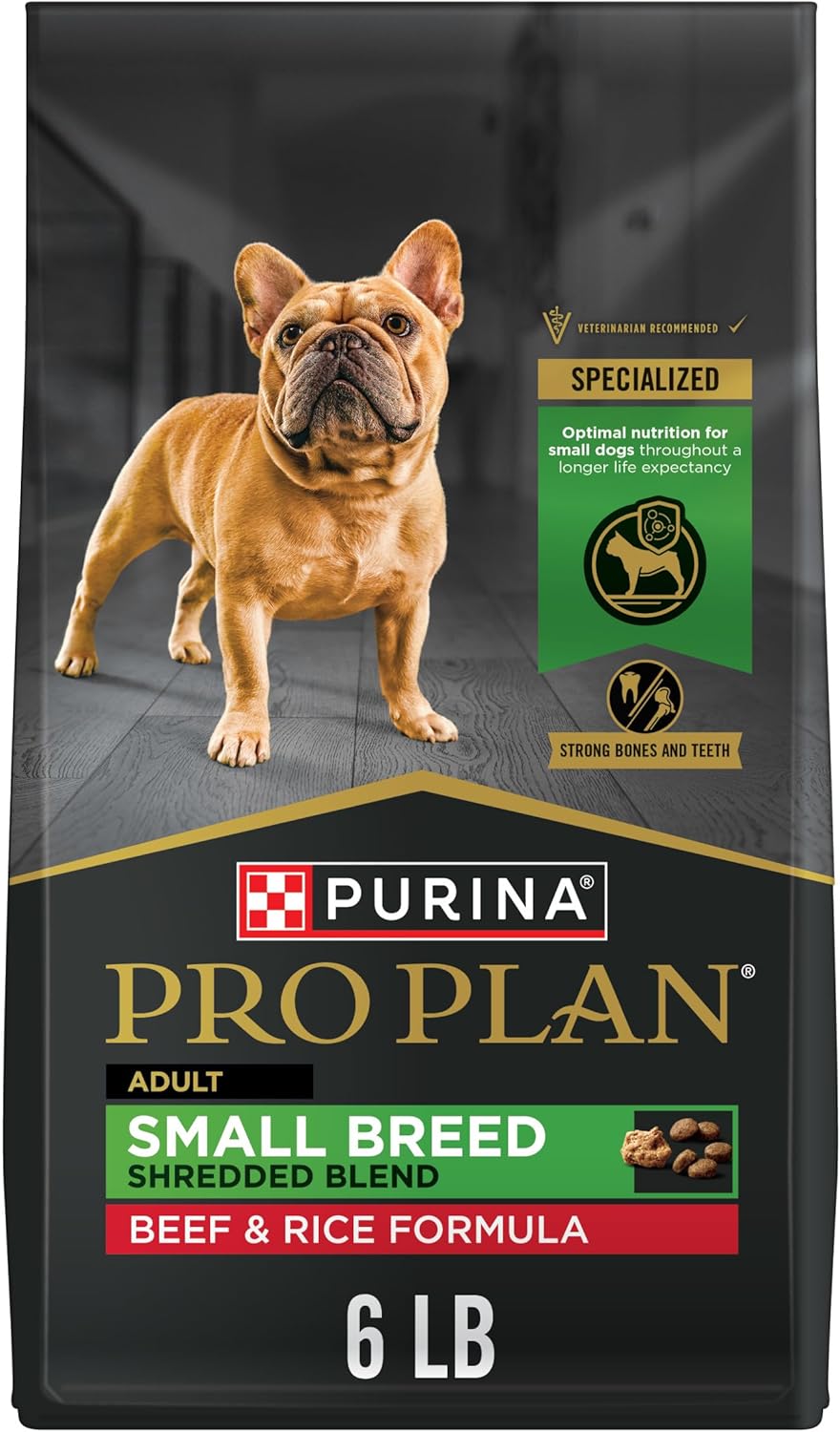 Small Breed High Protein Dog Food Dry Shredded Blend Lamb and Rice Formula - 6 Lb. Bag
