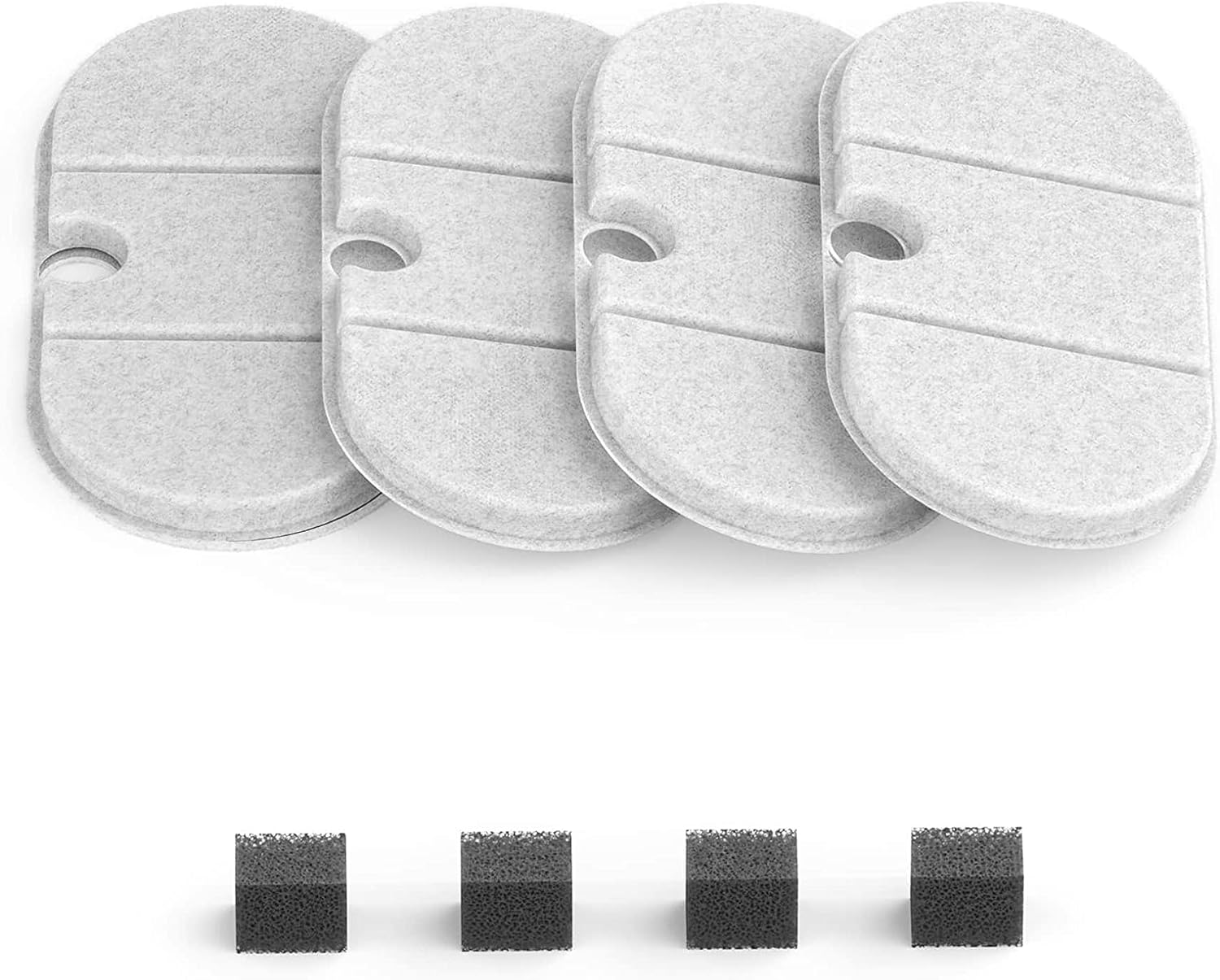 Stainless Steel Cat Water Fountain, 101Oz/3L Pet Water Fountain for Cats Inside, Food-Grade Dog Water Fountain, Automatic Water Dispenser with 4 Filters & 4 Sponges