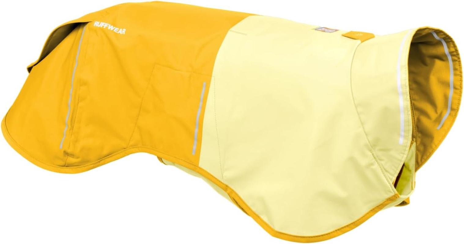 , Sun Shower Dog Raincoat, All-Weather Jacket, Waterproof, Windproof & Lightweight, Mineral Yellow, X-Large