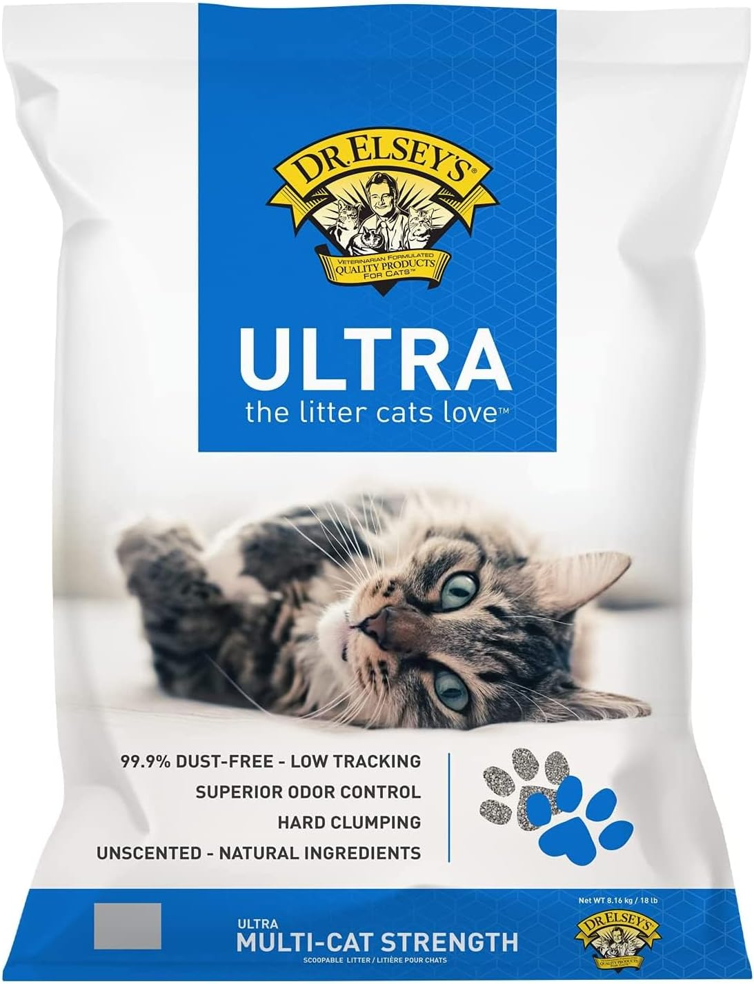 Ultra Unscented Clumping Clay Cat Litter 18 Lb Bag