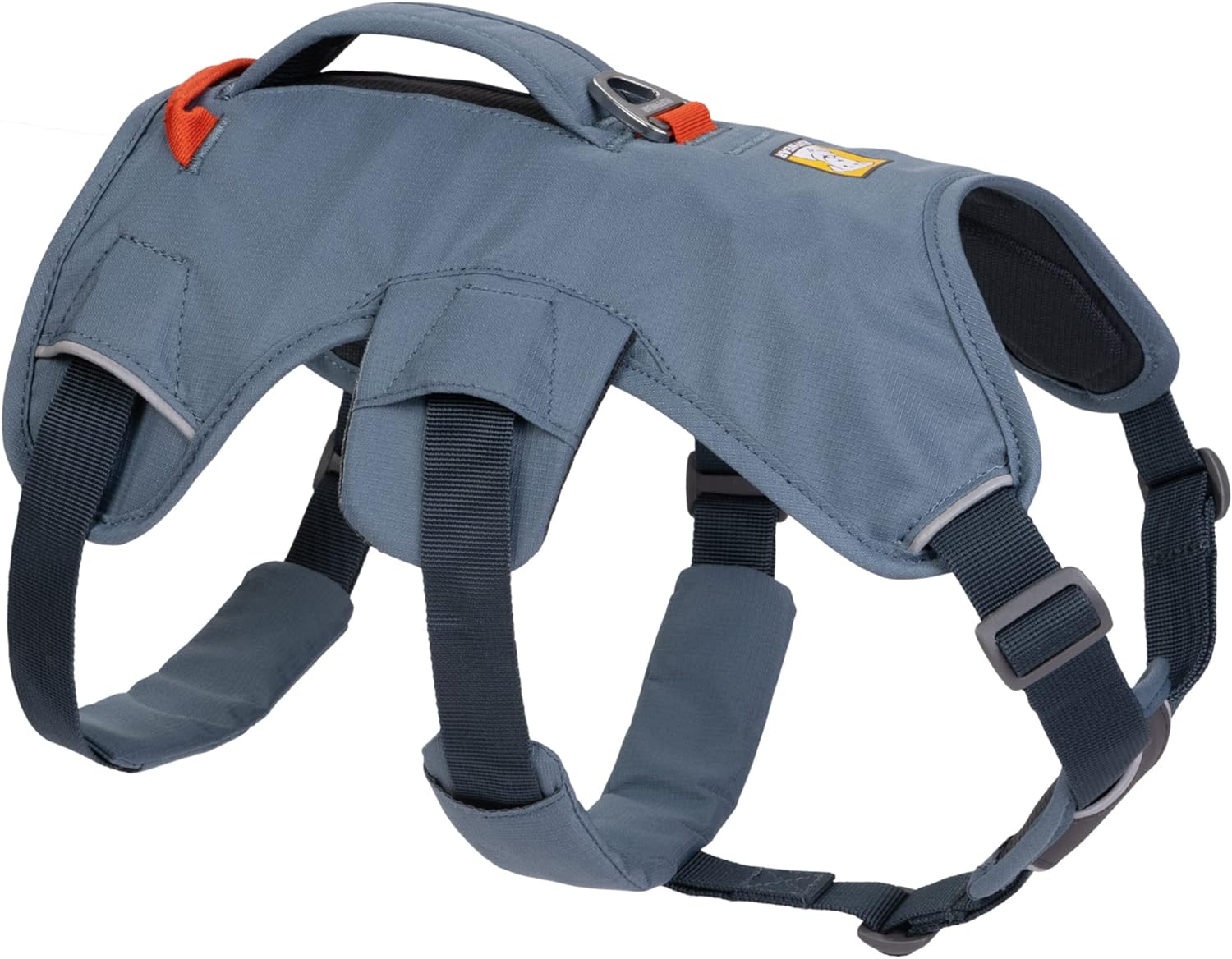 , Web Master, Multi-Use Support Dog Harness, Hiking and Trail Running, Service and Working, Everyday Wear, Slate Blue, Medium